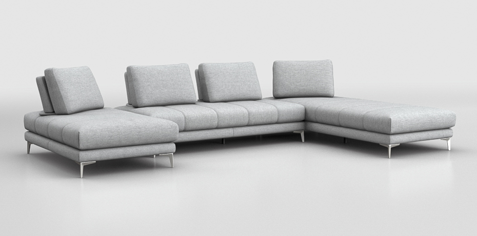 Vigarano - maxi corner sofa - modular backrests